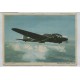 ALEMANIA 1943 TARJETA POSTAL CON VISTA DE AVION HIENKEL HE 111 CIRCULADA POR CORREO MILITAR
